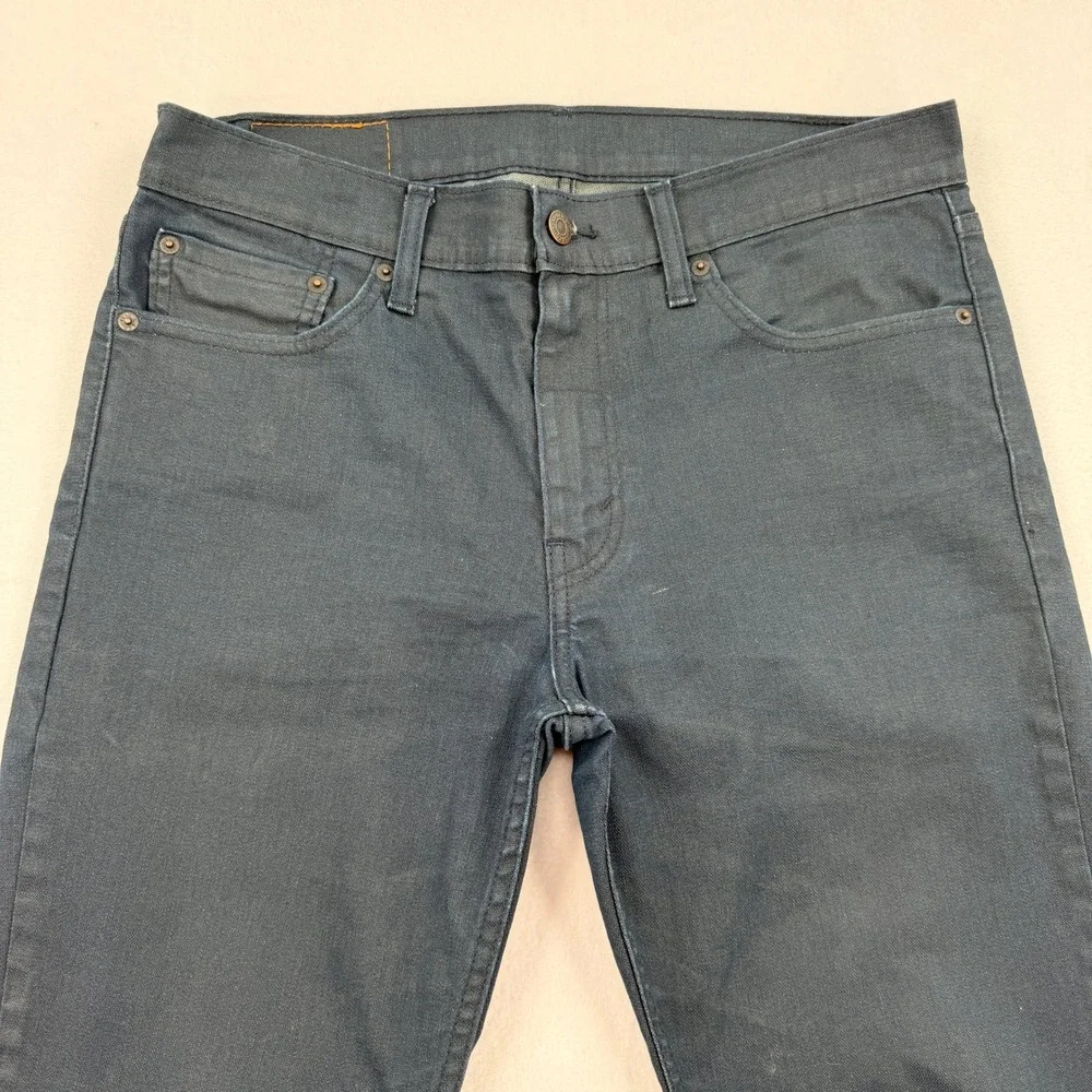 Levi's 511 33x32 Slim Fit Men Navy Blue Stretch Pants 04511-2274 Lightweight